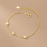 925 Silver Zircon Charm Bracelet for Women