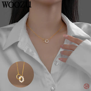 925 Silver Baroque Pearl Necklace for Women - Party Choker