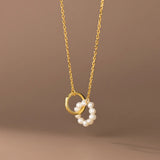 925 Silver Baroque Pearl Necklace for Women - Party Choker
