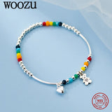 925 Silver Small Bear Love Bracelet Wedding Jewelry Gift