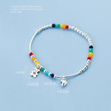 925 Silver Small Bear Love Bracelet Wedding Jewelry Gift