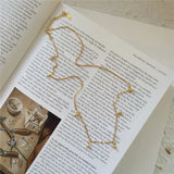 925 Silver Small Round Balls Clavicle Necklace for Women