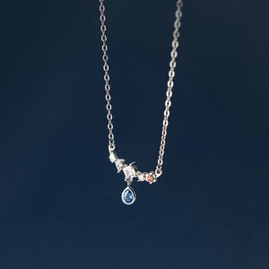Square Zircon Pendant Necklace for Women