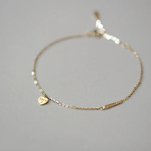 925 Silver Love Heart Pendant Bracelet for Women, Girlfriend Birthday Gift