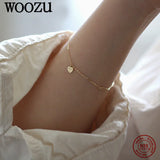 925 Silver Love Heart Pendant Bracelet for Women, Girlfriend Birthday Gift