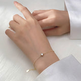 925 Silver Crystal Zircon Charm Bracelet French Punk Party Jewelry