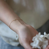 925 Silver Pave CZ Star Chain Bracelet for Women