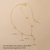 925 Silver Water Drop Zircon Necklace Wedding Jewelry