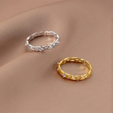 925 Silver Lace Pearl Zircon Finger Rings Wedding Gift