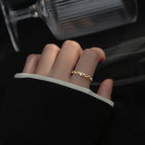 925 Silver Lace Pearl Zircon Finger Rings Wedding Gift