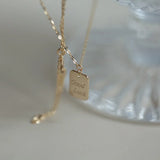 925 Silver Initial Pendant Choker Necklace for Women