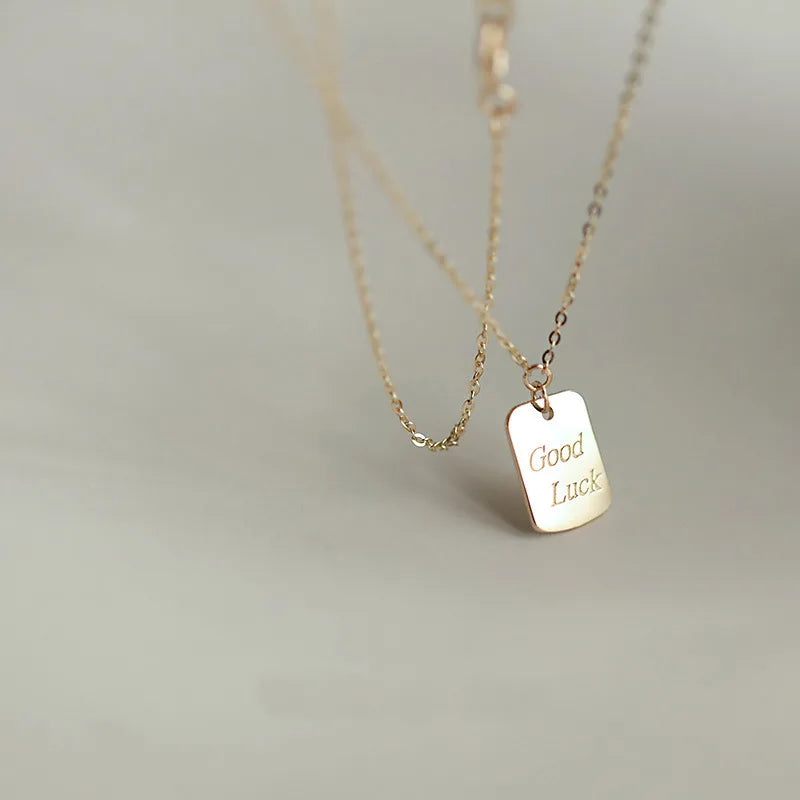 925 Silver Initial Pendant Choker Necklace for Women