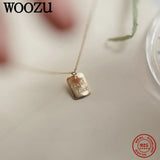 925 Silver Initial Pendant Choker Necklace for Women