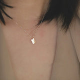 925 Silver Initial Pendant Choker Necklace for Women