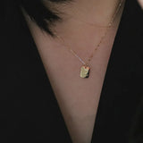925 Silver Initial Pendant Choker Necklace for Women