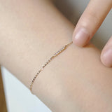 Sterling Silver Zircon Charm Bracelet Plated Party Jewelry