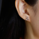 925 Sterling Silver Scissors Stud Earrings for Women Teen Party Charm Unisex