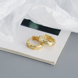 925 Silver Round Hoop Earrings Vintage Style Fine Jewelry