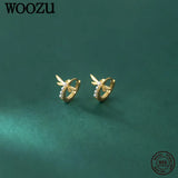 925 Silver Dragonfly Hoop Earrings For Women European Style Jewelry