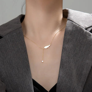 Sterling Silver Angel Wings Pendant Necklace for Women