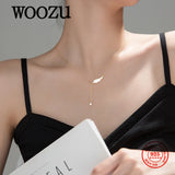 Sterling Silver Angel Wings Pendant Necklace for Women