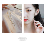 925 Silver Tassel Ear Line Bohemian Earrings