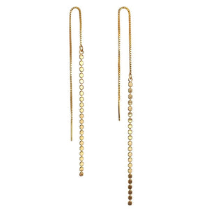 925 Silver Tassel Ear Line Bohemian Earrings