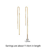 925 Silver Tassel Ear Line Bohemian Earrings