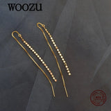 925 Silver Tassel Ear Line Bohemian Earrings