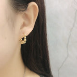 925 Silver Beads Hoop Earrings Charming Gothic Jewelry Gift