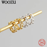 925 Silver Cuban Link Chain Hoop Earrings Pig Nose Design