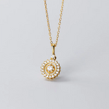 925 Silver Zircon Pendant Necklace for Women Gothic Jewelry Gift