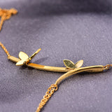 925 Silver Butterfly Necklaces for Women Plated Jewelry Gift