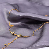 925 Silver Butterfly Necklaces for Women Plated Jewelry Gift