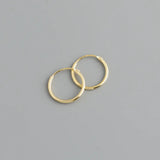 925 Sterling Silver Circle Hoop Earrings For Women Charm Party