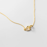 925 Silver Love Heart CZ Zircon Pendant Necklace Women Jewelry