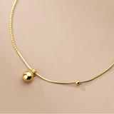 925 Silver Round Bead Snake Chain Anklet French Punk Rock Jewelry Gift