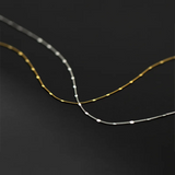 Geometric Link Chain Necklace 925 Sterling Silver European Rock 18K Pla
