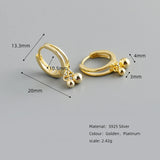 Minimalism Small Round Balls Pendant Drop Earrings 925 Sterling Silver