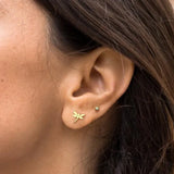 925 Silver Dragonfly Stud Earrings Glossy Finish Women Girls Jewelry