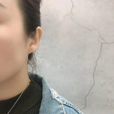 925 Silver Bohemian Circle Hoop Earrings Women Party Gothic Punk Rock Jewelry