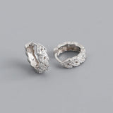 925 Silver Zircon Leaf Huggie Hoop Earrings Wedding Charms
