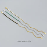 925 Silver Green Zircon Bracelet Bangle Women's Jewelry Gift