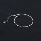 925 Sterling Silver Golden Snake Bone Anklet for Women