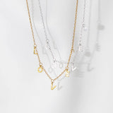 925 Silver LOVE Letter Clavicle Necklace Wedding Gift