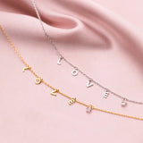 925 Silver LOVE Letter Clavicle Necklace Wedding Gift