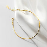 925 Silver Snake Bone Chain Charm Bracelet Hip Hop Jewelry