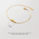 925 Silver Minimalist Paperclip Bracelet for Women - Party Jewelry