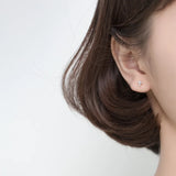 925 Sterling Silver Cross Zircon Stud Earrings for Women