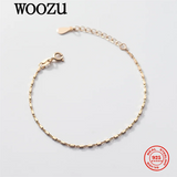 925 Silver Cuban Link Chain Bracelet for Women Party French Punk Hip Hop Jewelry